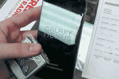 My first look at a Samsung Galaxy Nexus